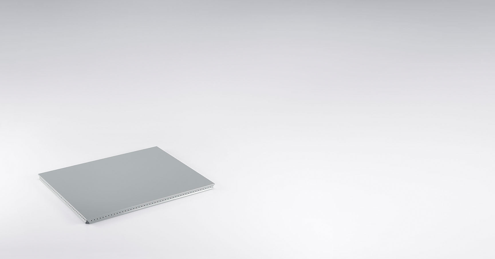 Metallelement Außentablar für USM Haller 500x350 RAL 7005 Mittelgrau
