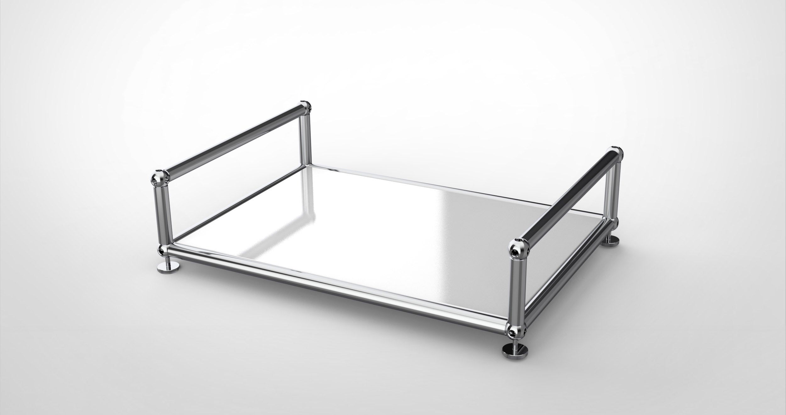 SYSTEM 01 Classic Serviertablett, RAL 9011 Reinweiß