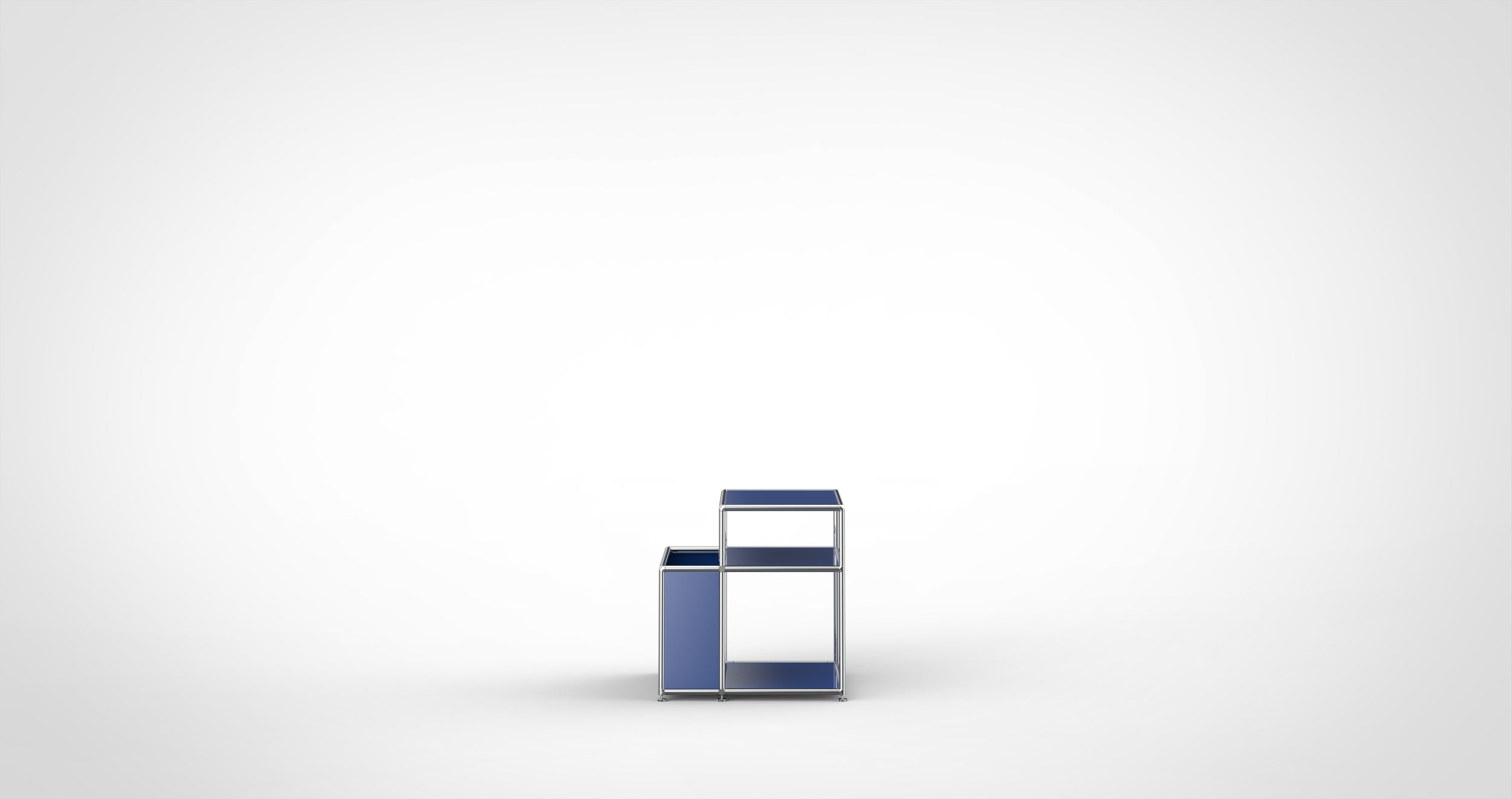 SYSTEM 01 Urban Couchtisch, RAL 5011 Stahlblau, Glänzend