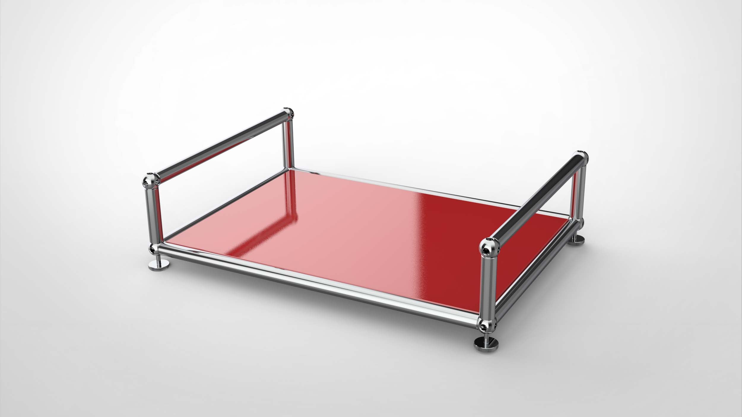 SYSTEM 01 Classic Serviertablett, RAL 3003 Rubinrot