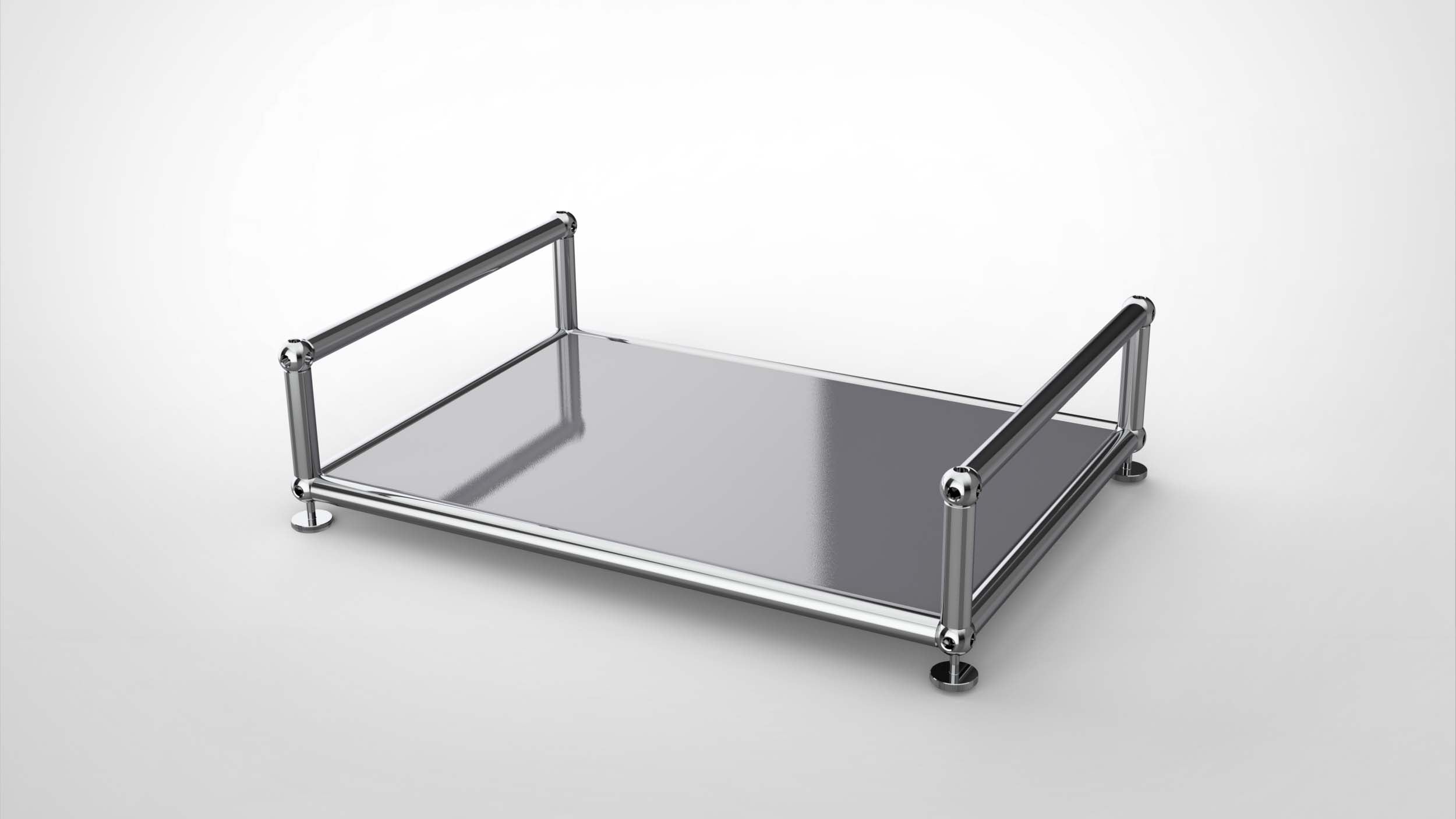 SYSTEM 01 Classic Serviertablett, RAL 7005 Mittelgrau