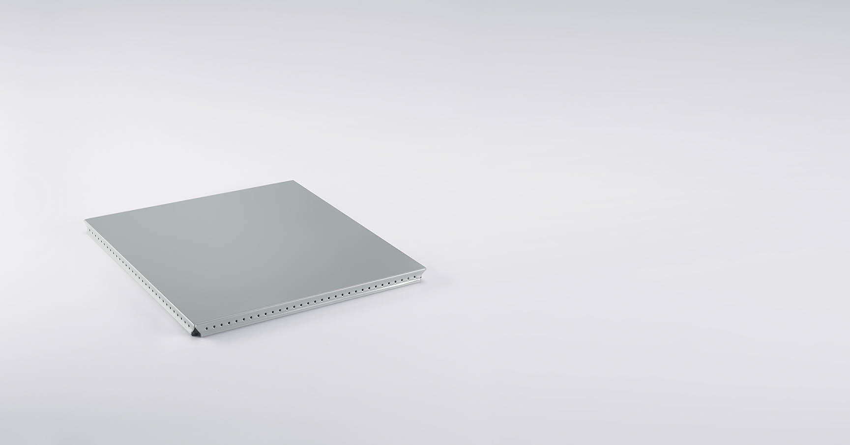 Metallelement Außentablar für USM Haller 350x350 RAL 7005 Mittelgrau