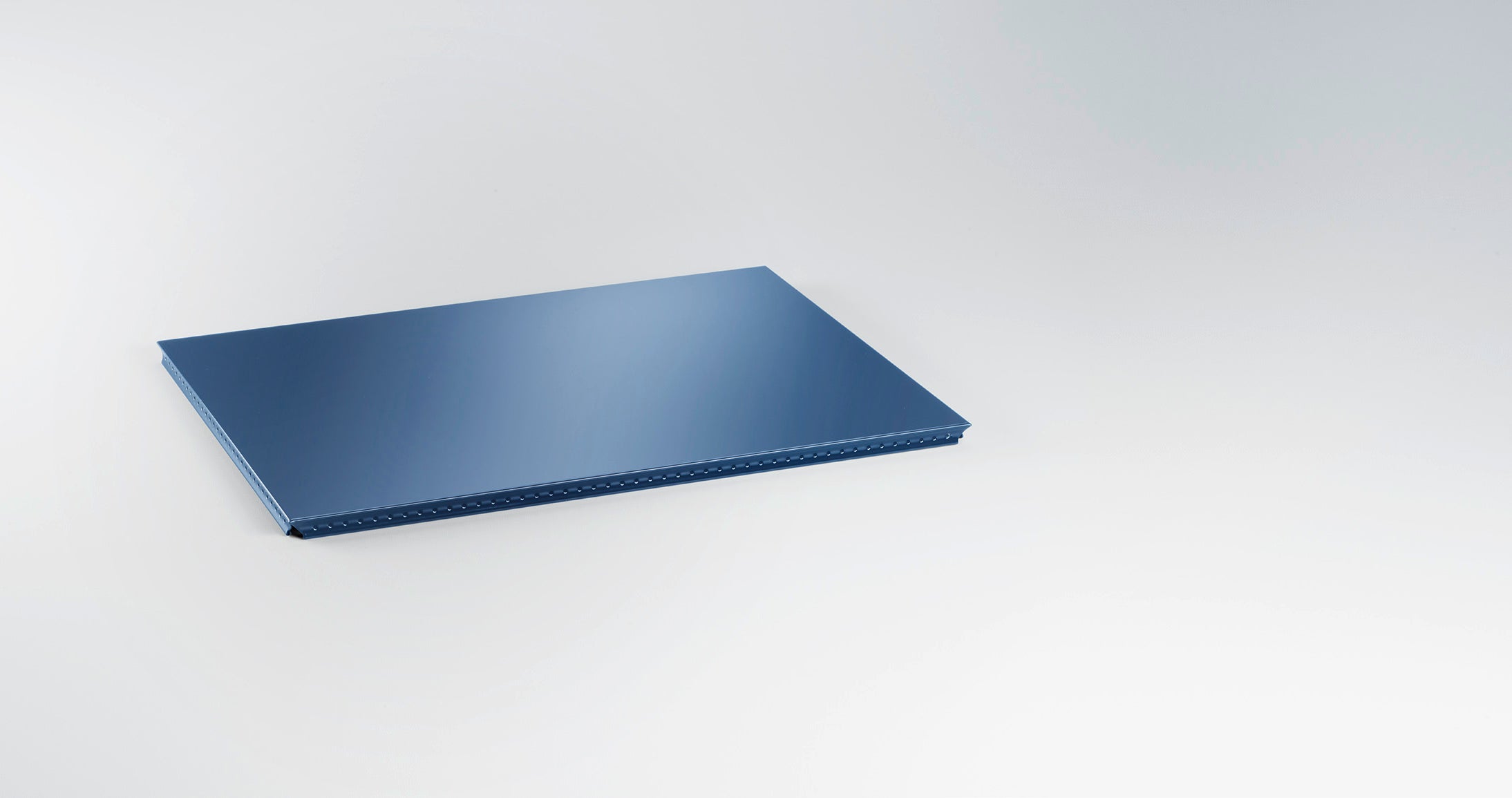 Metallelement Außentablar für USM Haller 500x350 RAL 5011 Stahlblau
