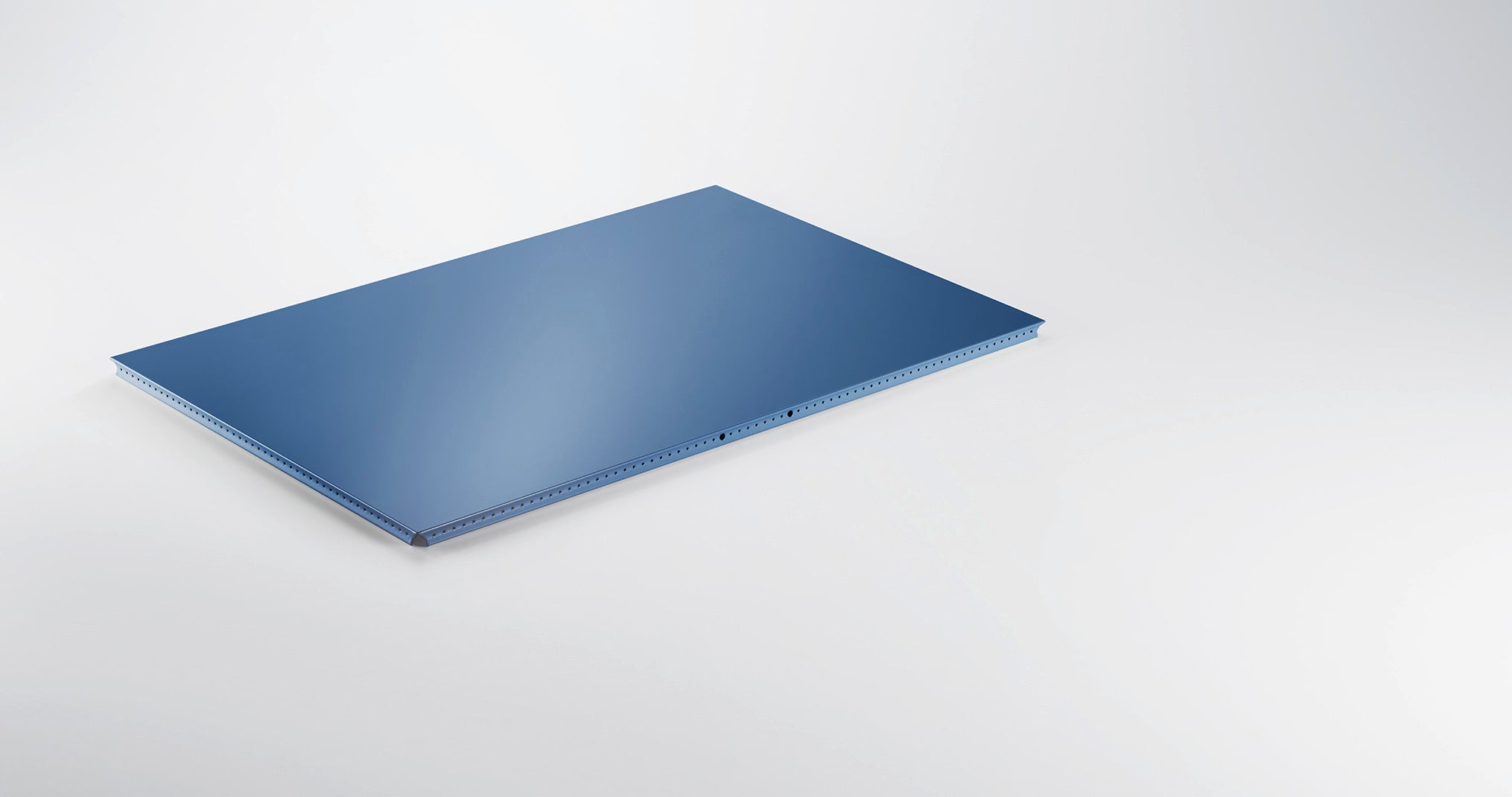 Metallelement Außentablar für USM Haller 750x500 RAL 5011 Stahlblau