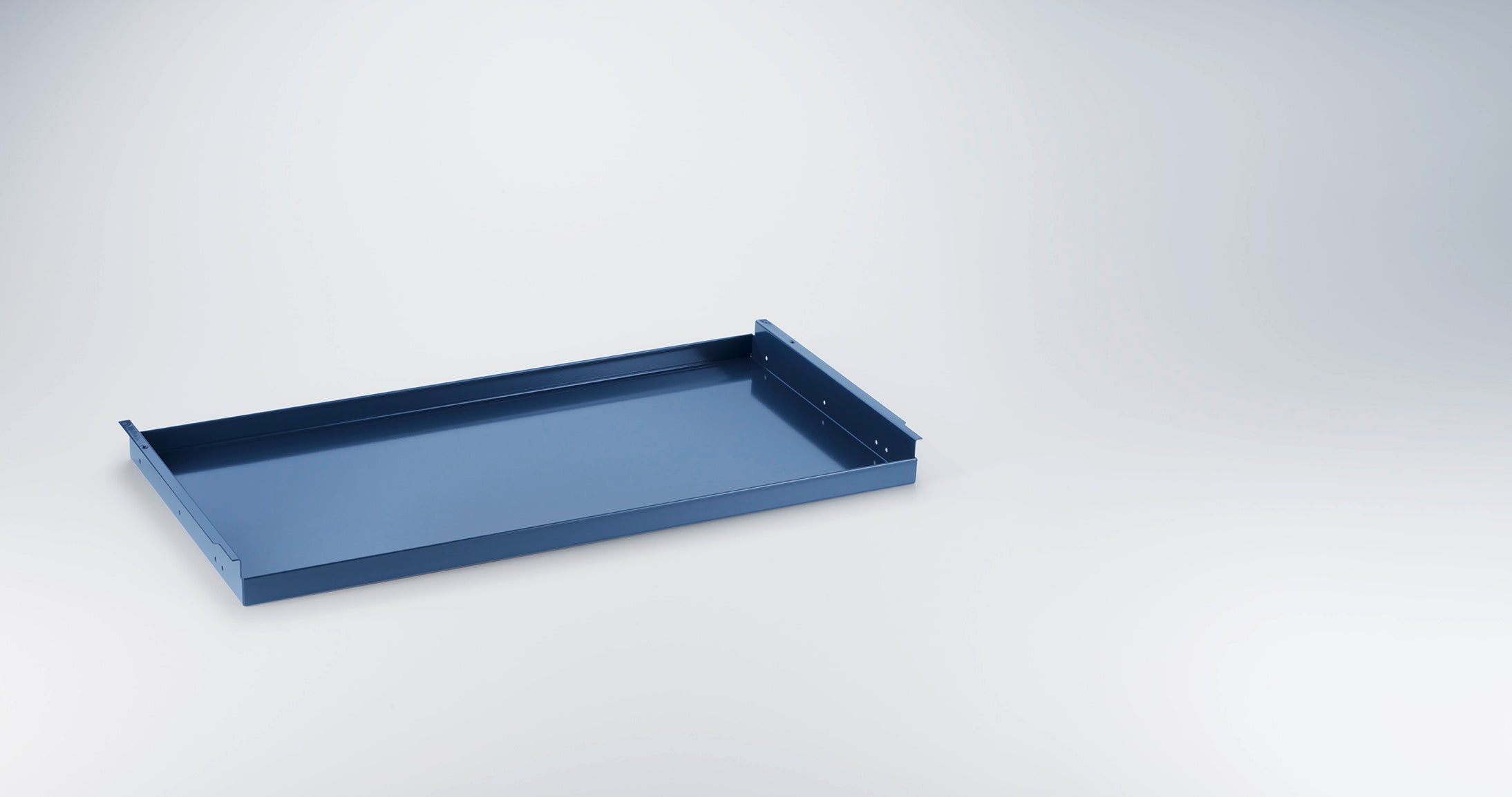 Metallelement Ausziehtablar für USM Haller 750x350 RAL 5011 Stahlblau