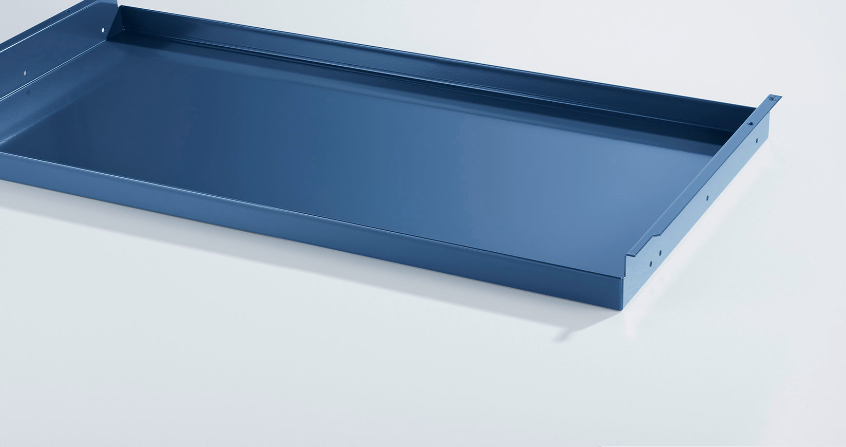 Metallelement Ausziehtablar für USM Haller RAL 5011 Stahlblau