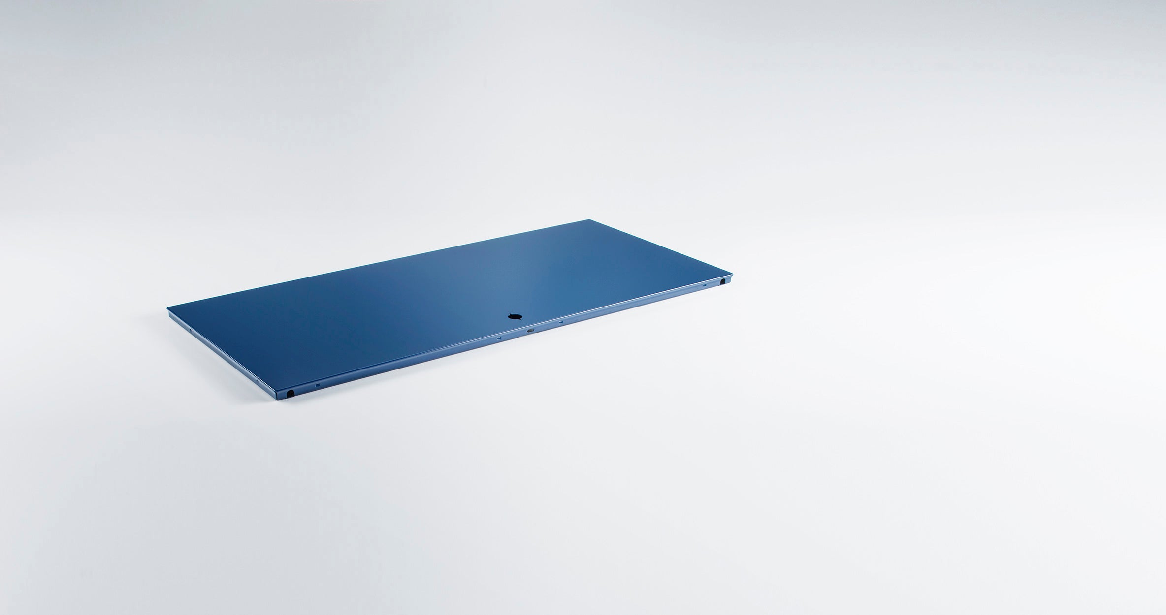 SYSTEM 01 Komplettset Klapptür Cube matt RAL 5011 Stahlblau mit Schloss