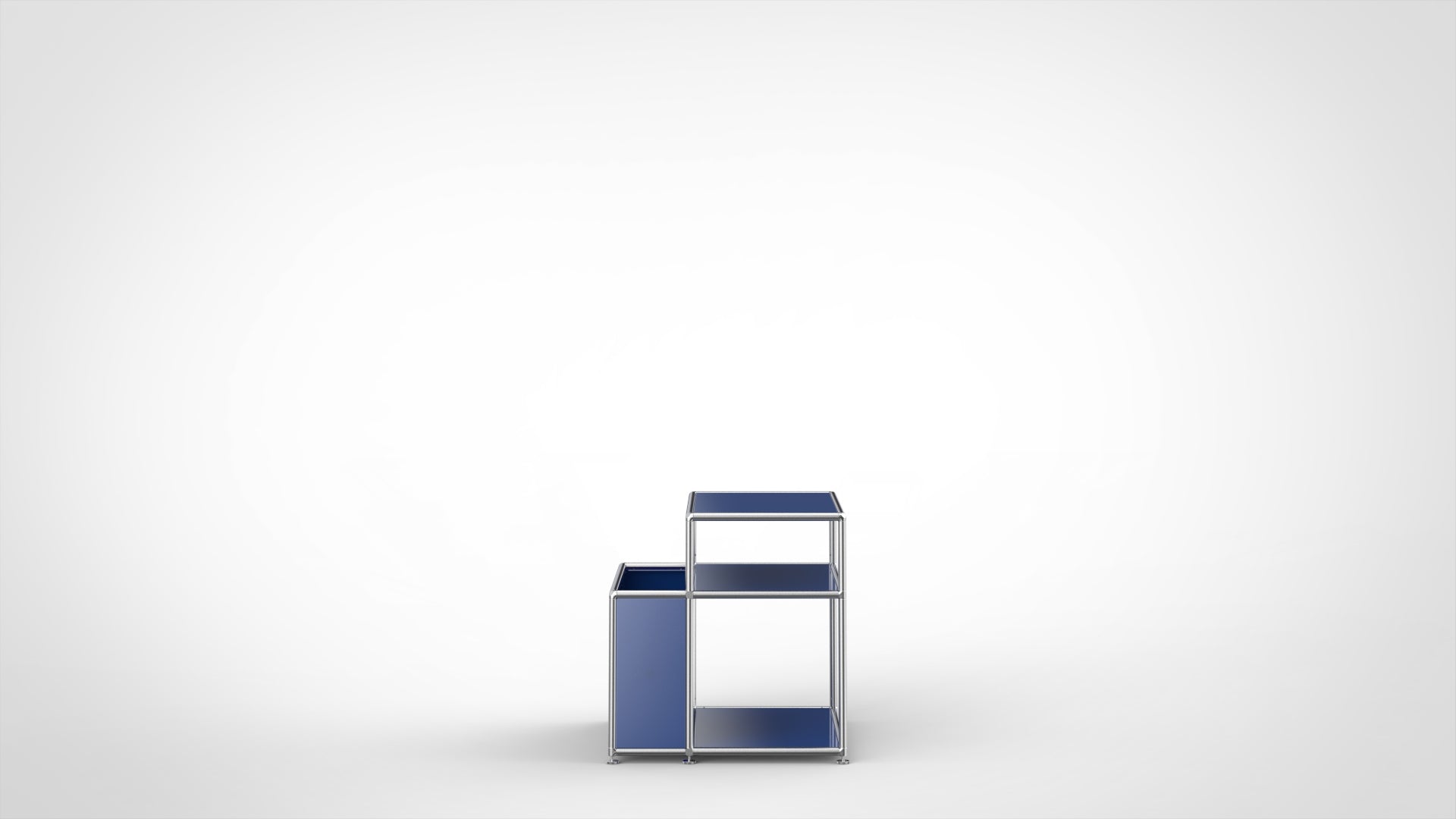 SYSTEM 01 Urban Couchtisch, RAL 5011 Stahlblau, Matt