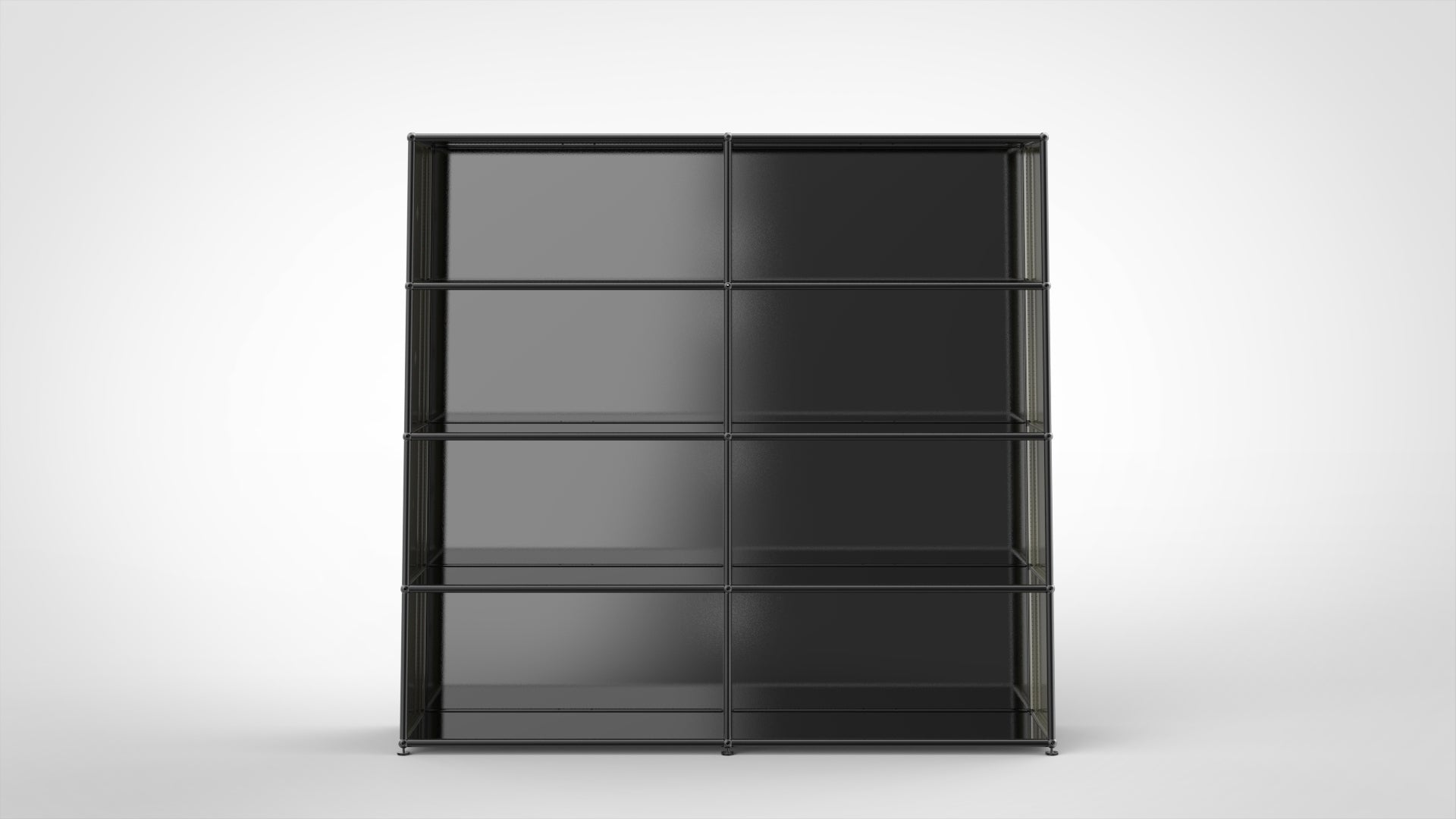 SYSTEM 01 Classic Büroregal, RAL 9011 Graphitschwarz, Black