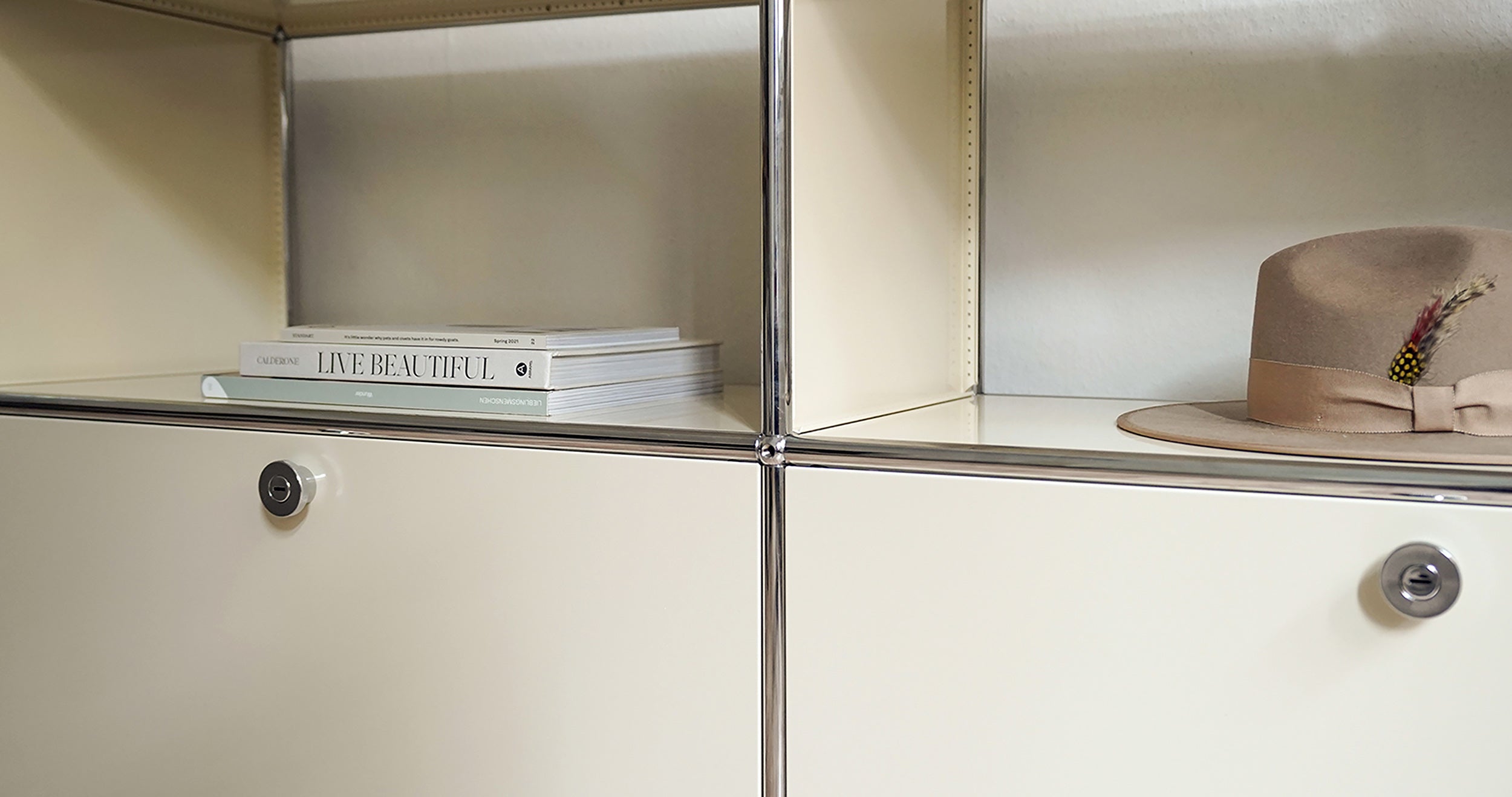 SYSTEM 01 Komplettset Klapptür Round matt LINE 2101 Canvas