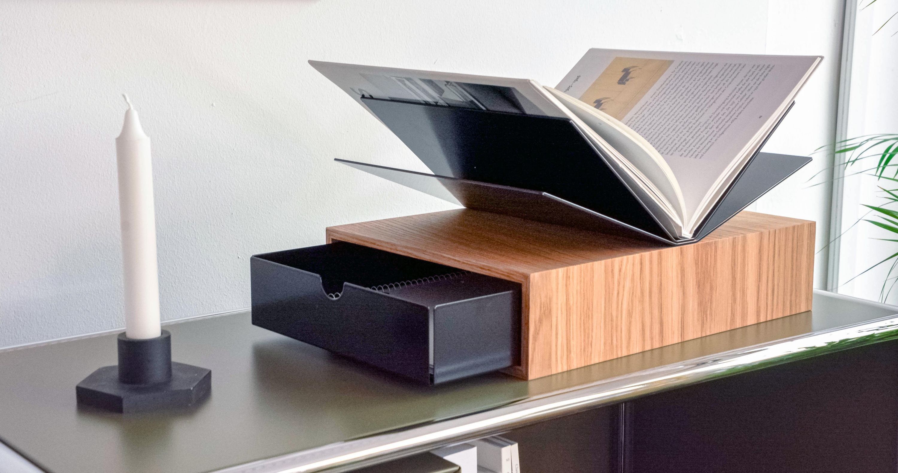 konektra Bookstand Set 3 Graphitschwarz