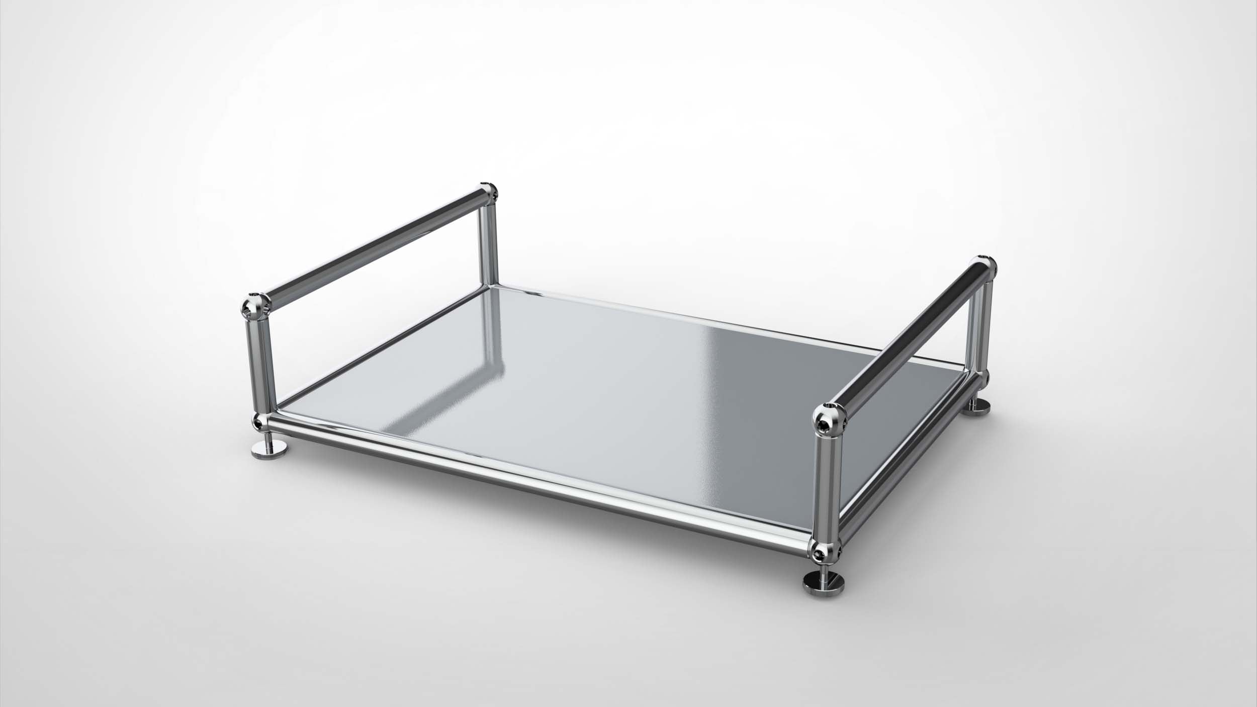 SYSTEM 01 Classic Serviertablett, RAL 7035 Lichtgrau
