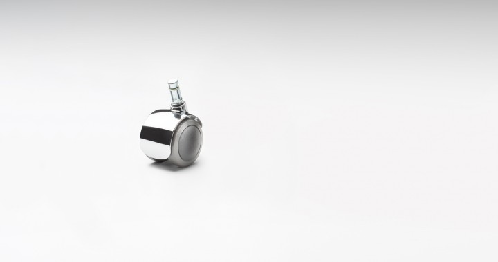 Roulette pivotante Vitra pour la gamme de produits Eames, surface de roulement souple