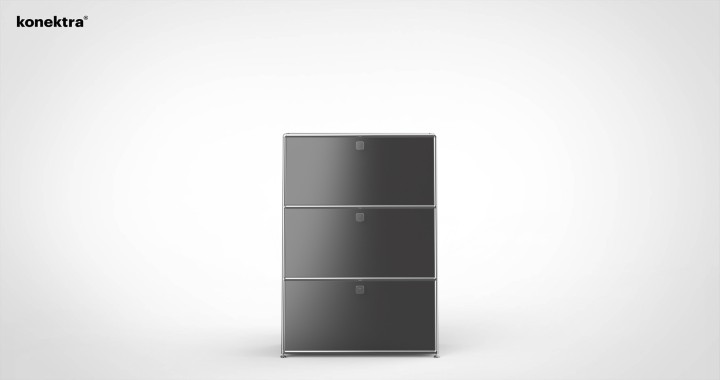 SYSTEM 01 Urban Highboard with Drop-down doors