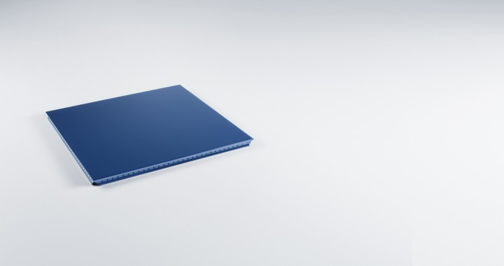 konektra Tablette externe pour USM Haller Acier bleu
