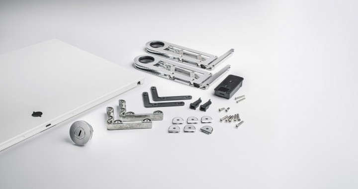 konektra Complete drop-down door kit for USM Haller Pure white