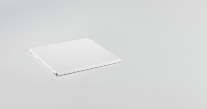 konektra Élément métallique tablette intermédiaire pour USM Haller Blanc pur 350x350